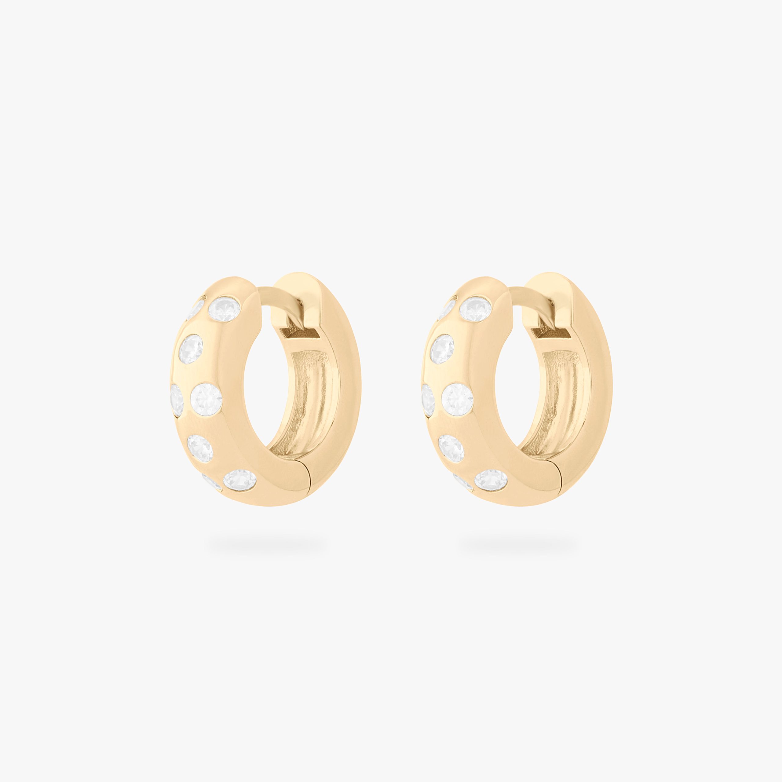 Chunky CZ Huggie - STUDS