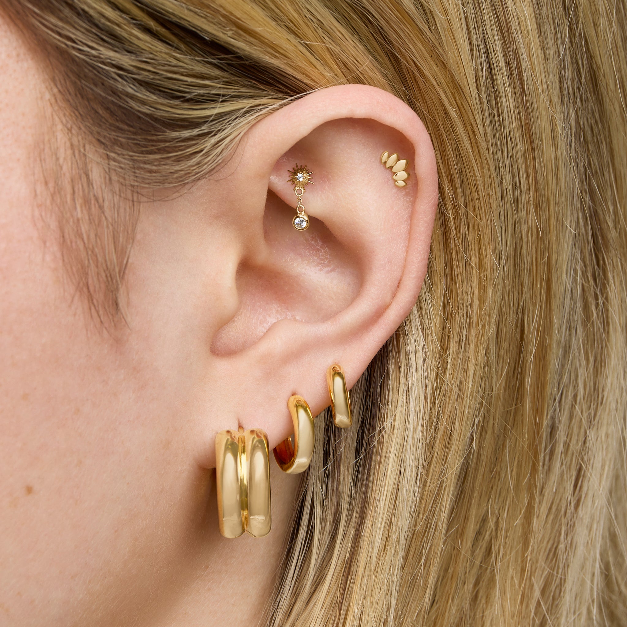 Chunky Ridge Hoop - STUDS