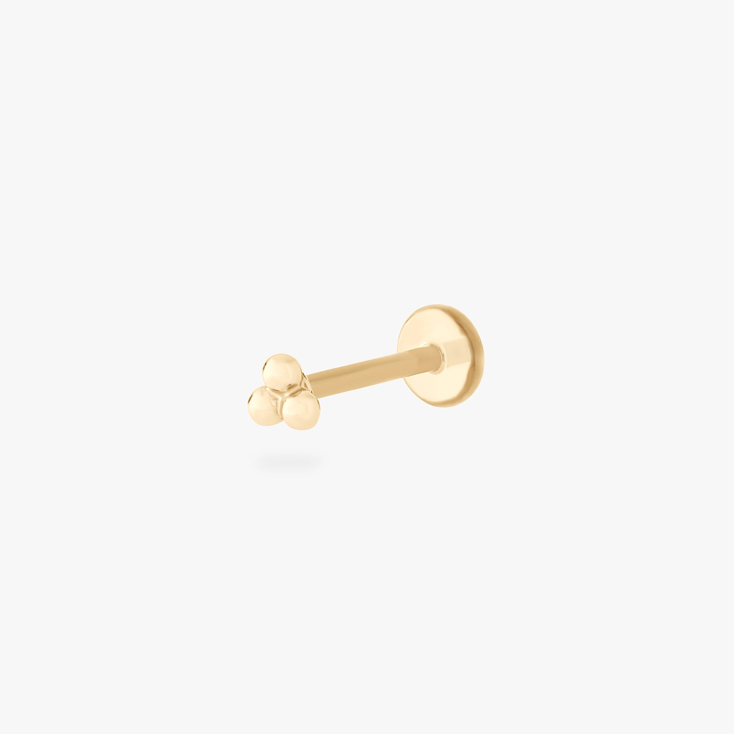 14K Trinity Ball Flatback - STUDS