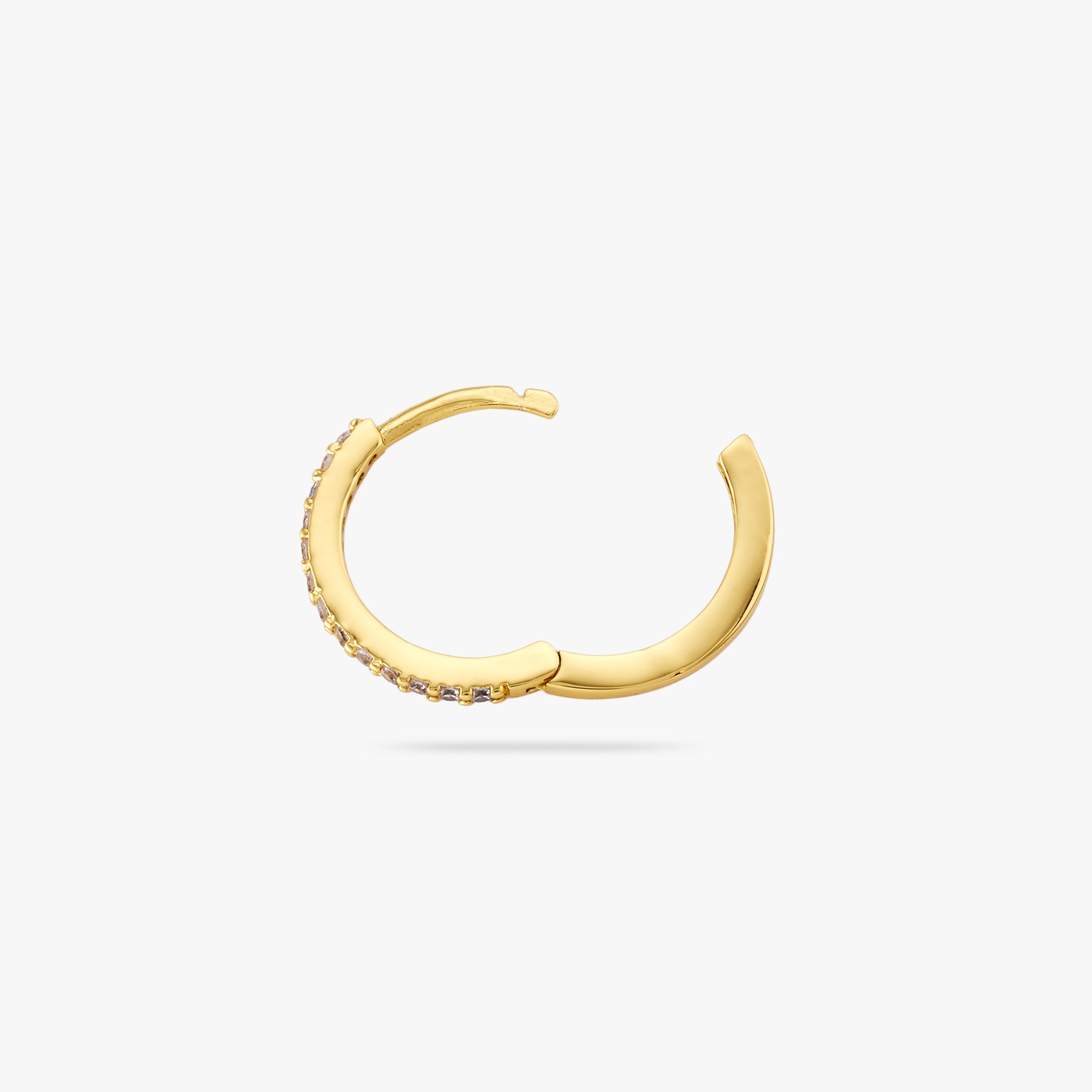 Small Pave Hoop - STUDS