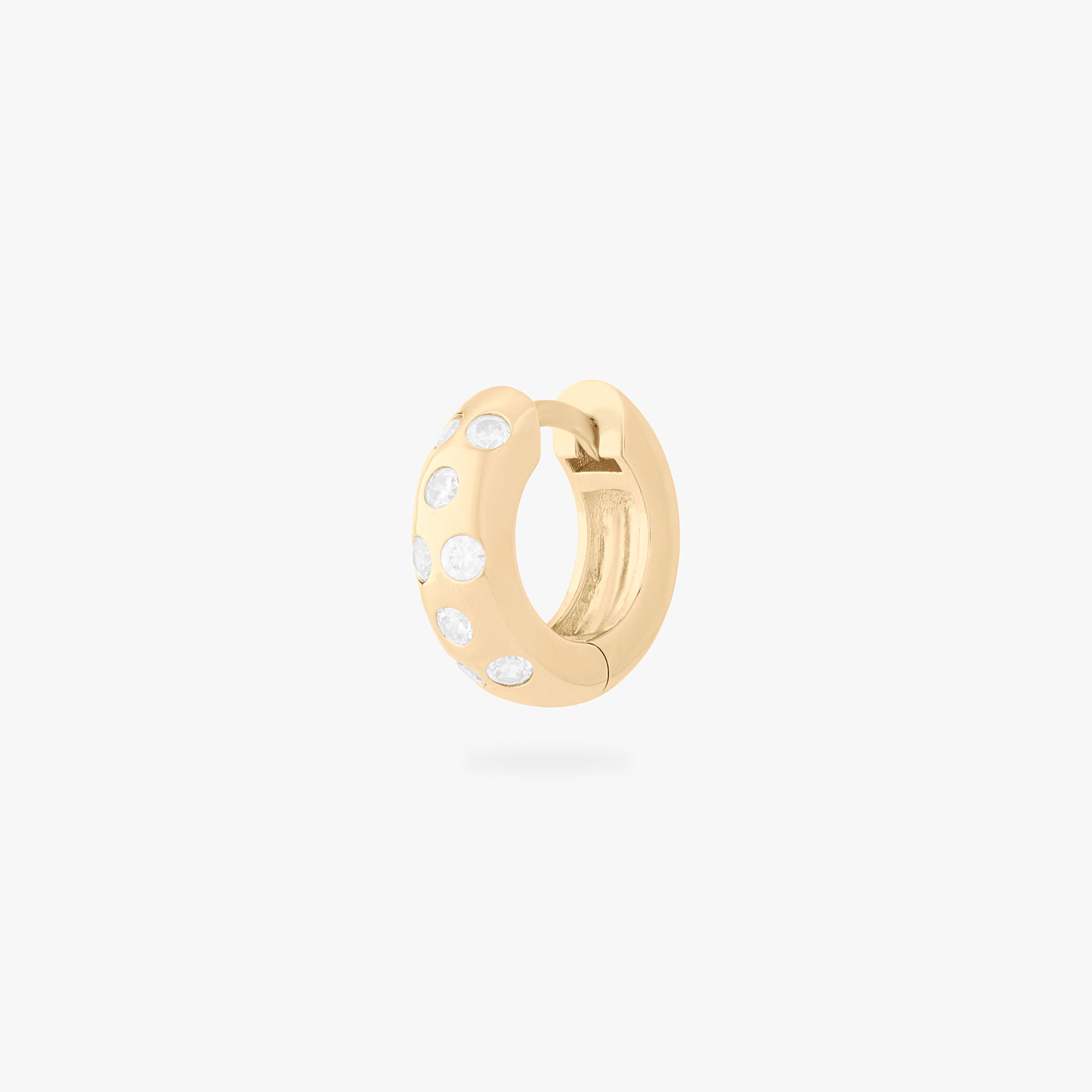 Chunky CZ Huggie - STUDS