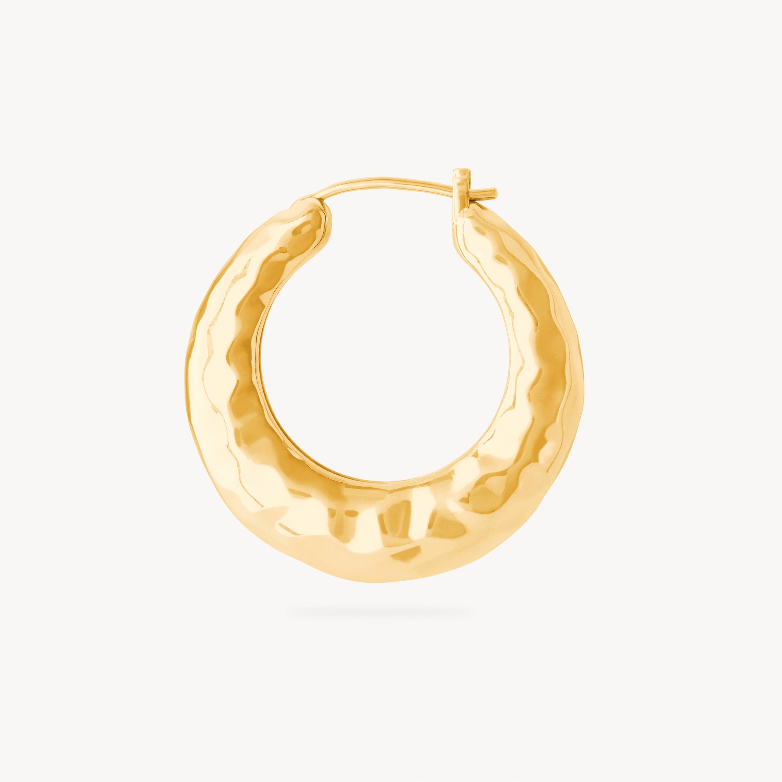 Hammered Hoop - STUDS