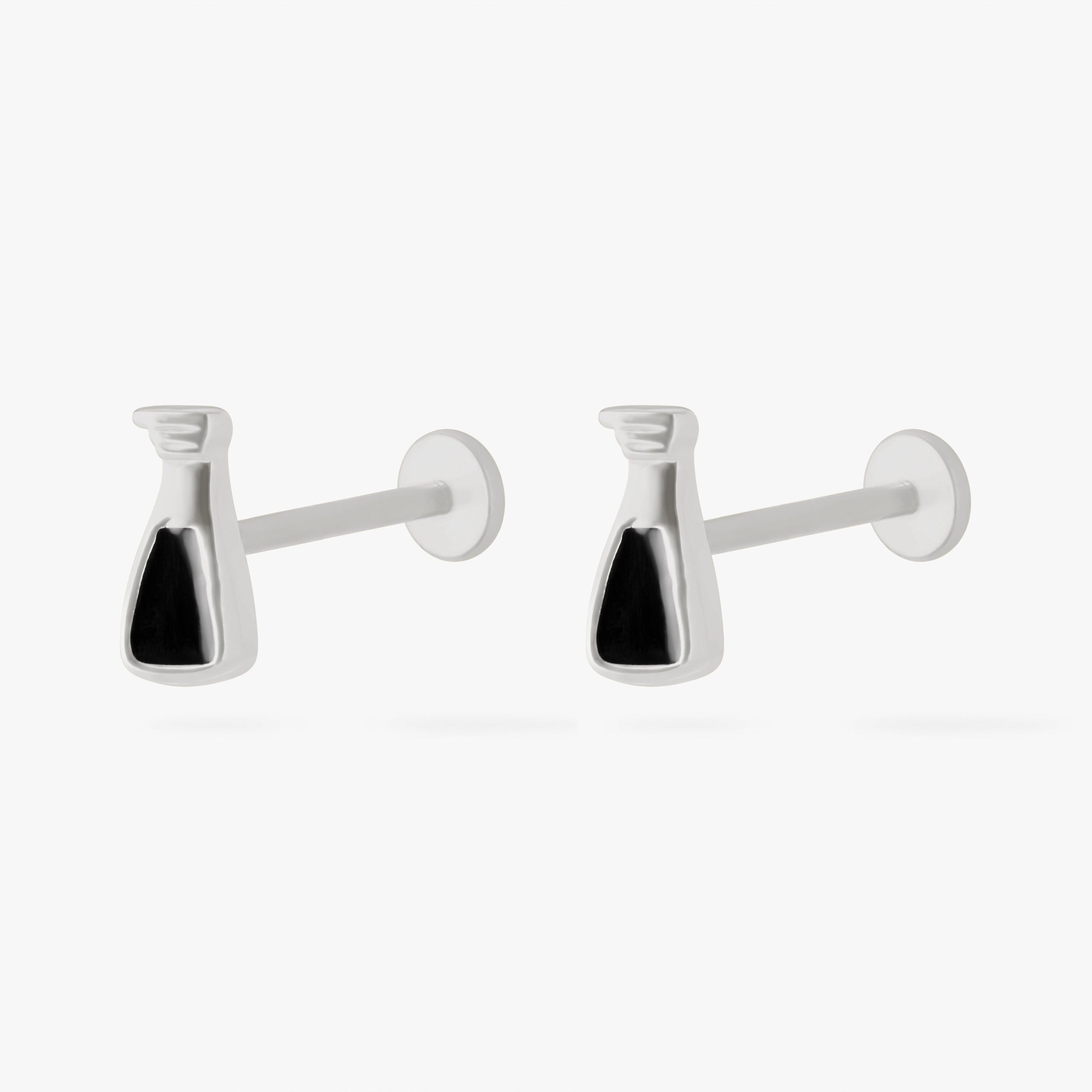 Black Vinegar Flatback Stud - STUDS