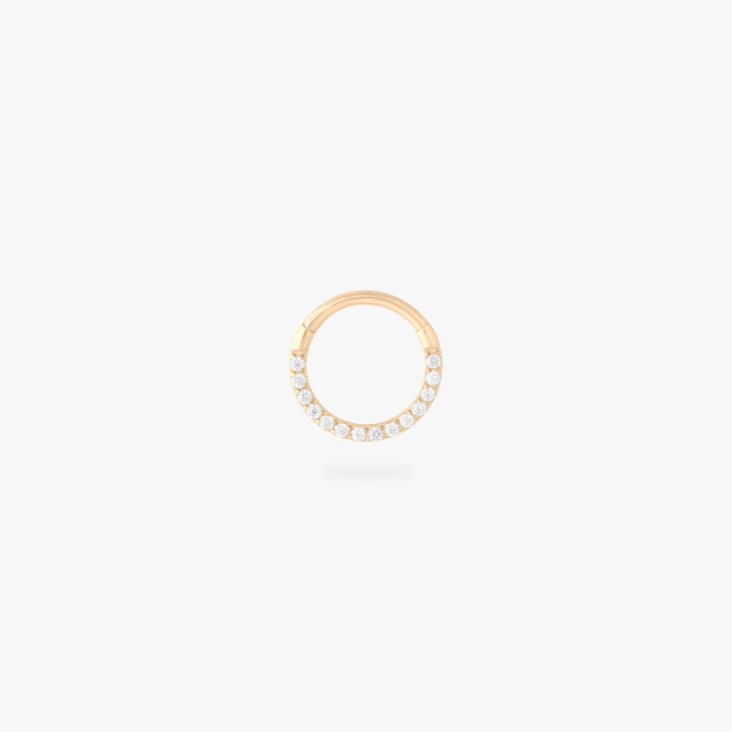 8mm Front Set Pave Clicker - STUDS