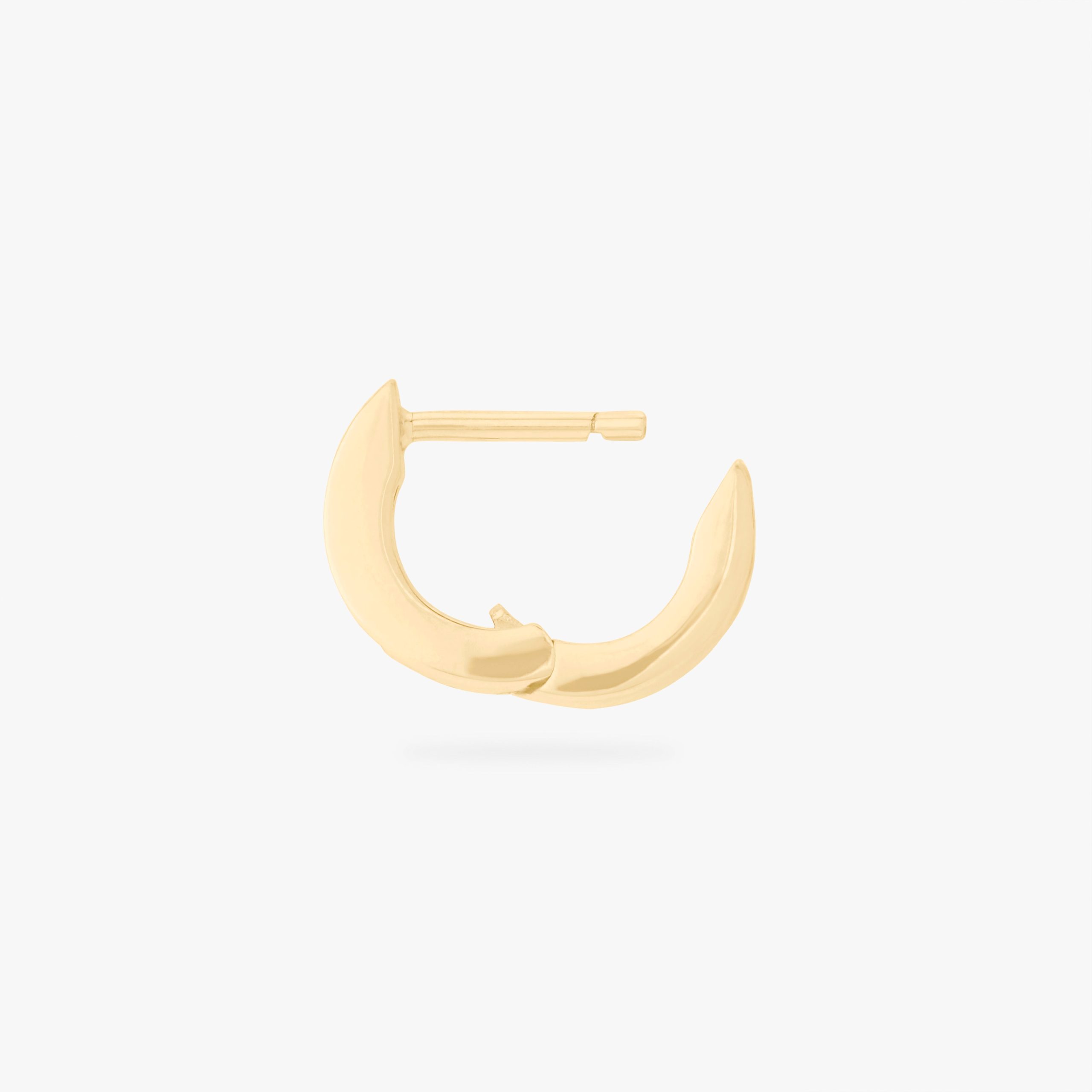 Micro Bezel Baguette Huggie - STUDS