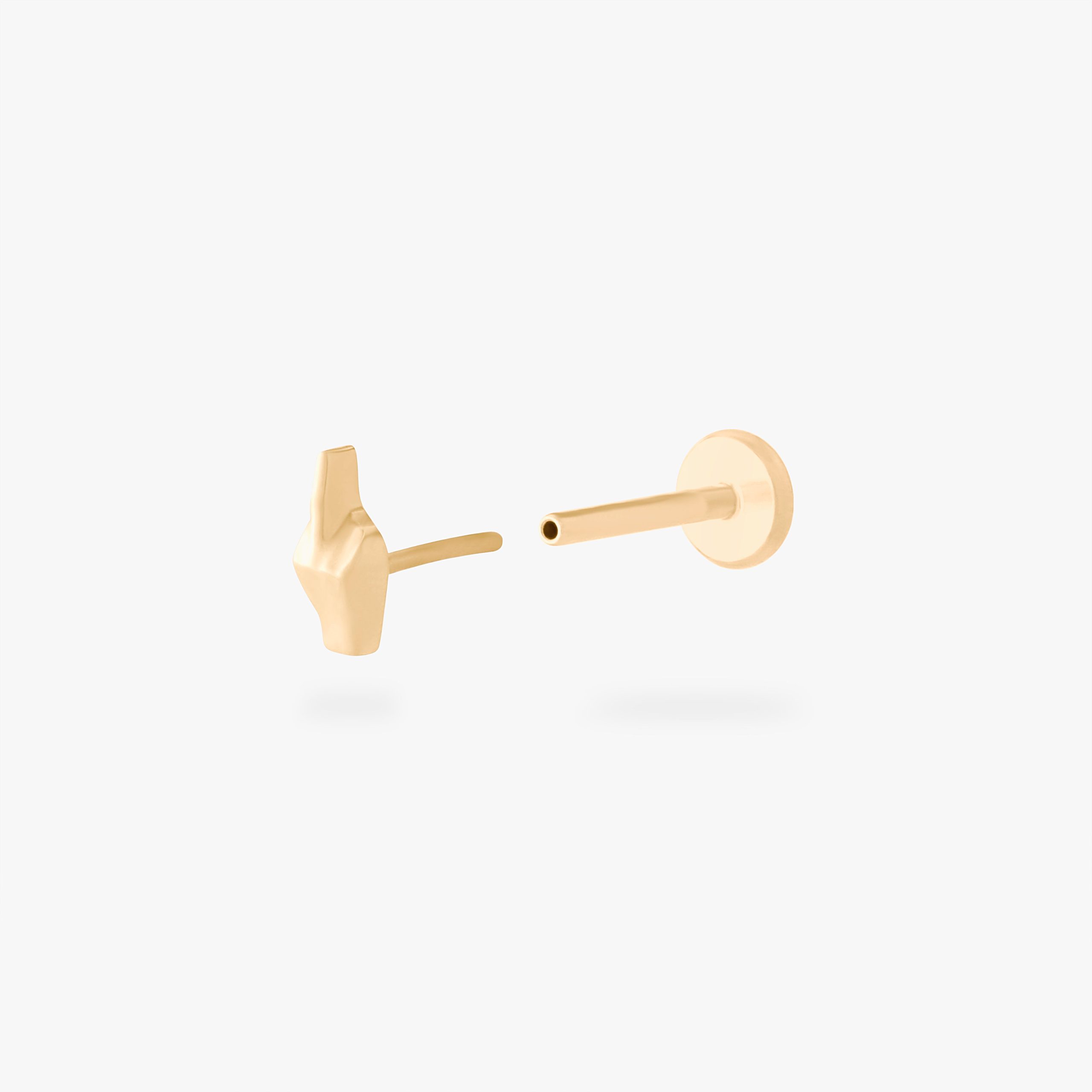 Middle Finger Flatback Stud - STUDS