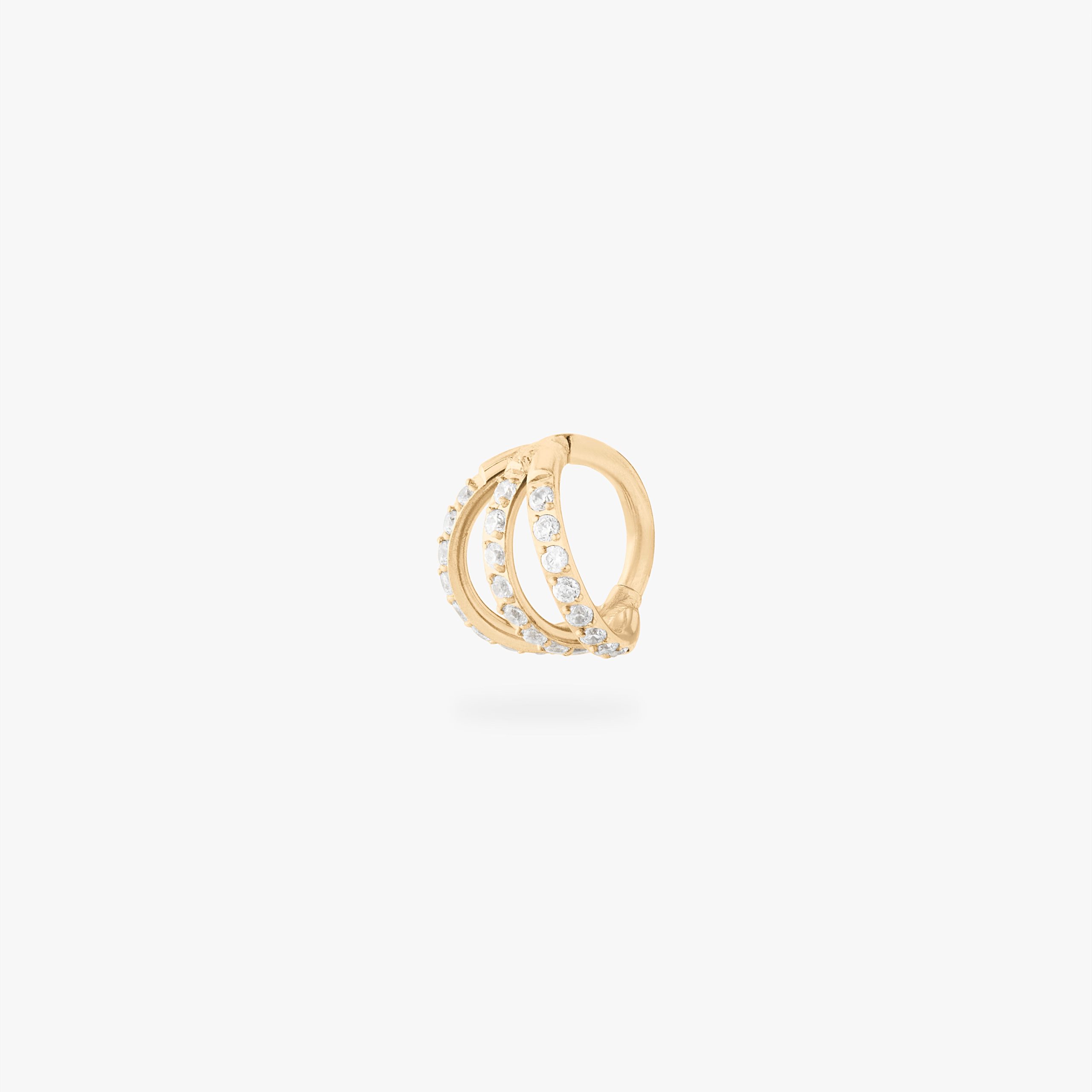 6mm Triple Pave Clicker - STUDS