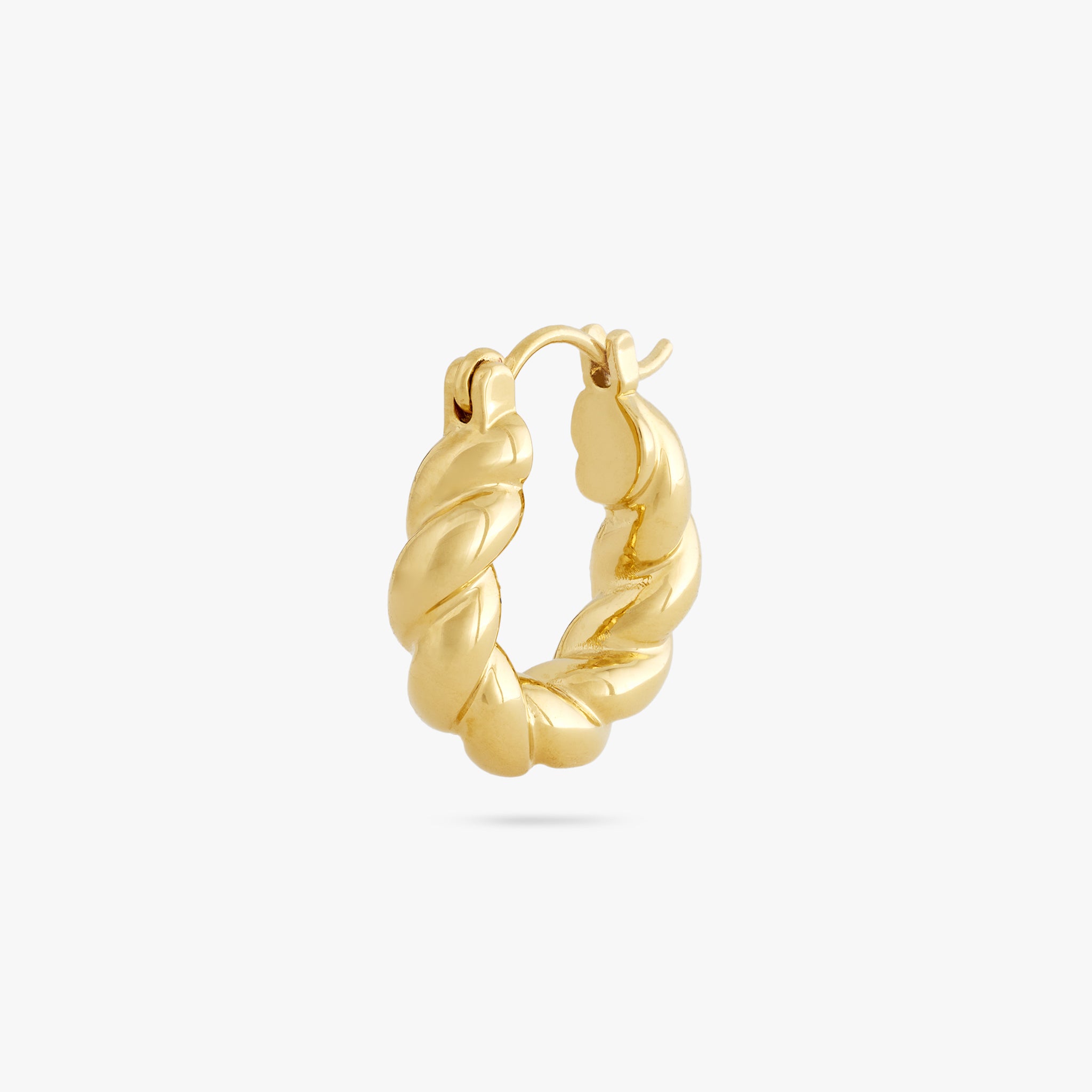 Small French Twist Hoop - STUDS