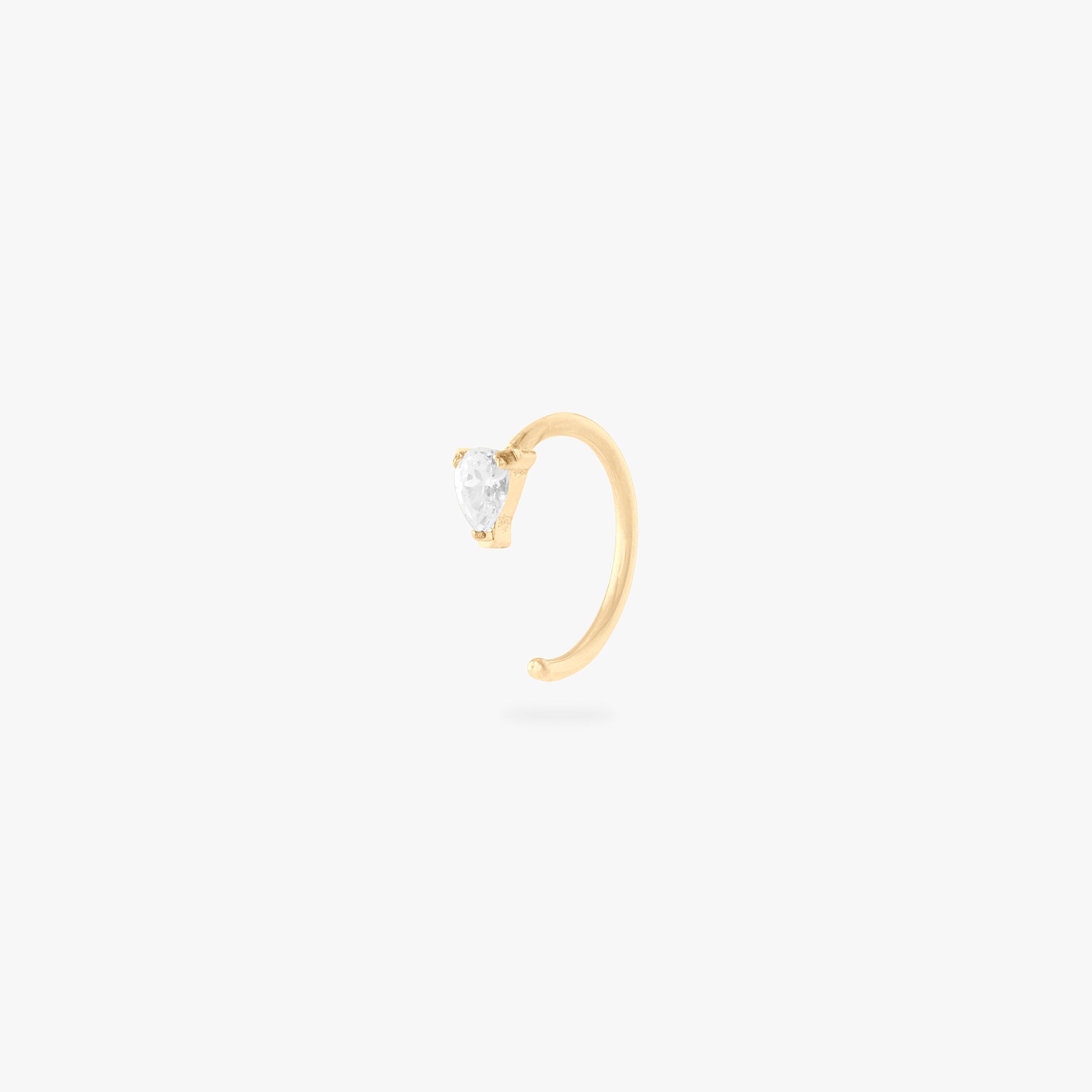 Open CZ Huggie 8mm - STUDS